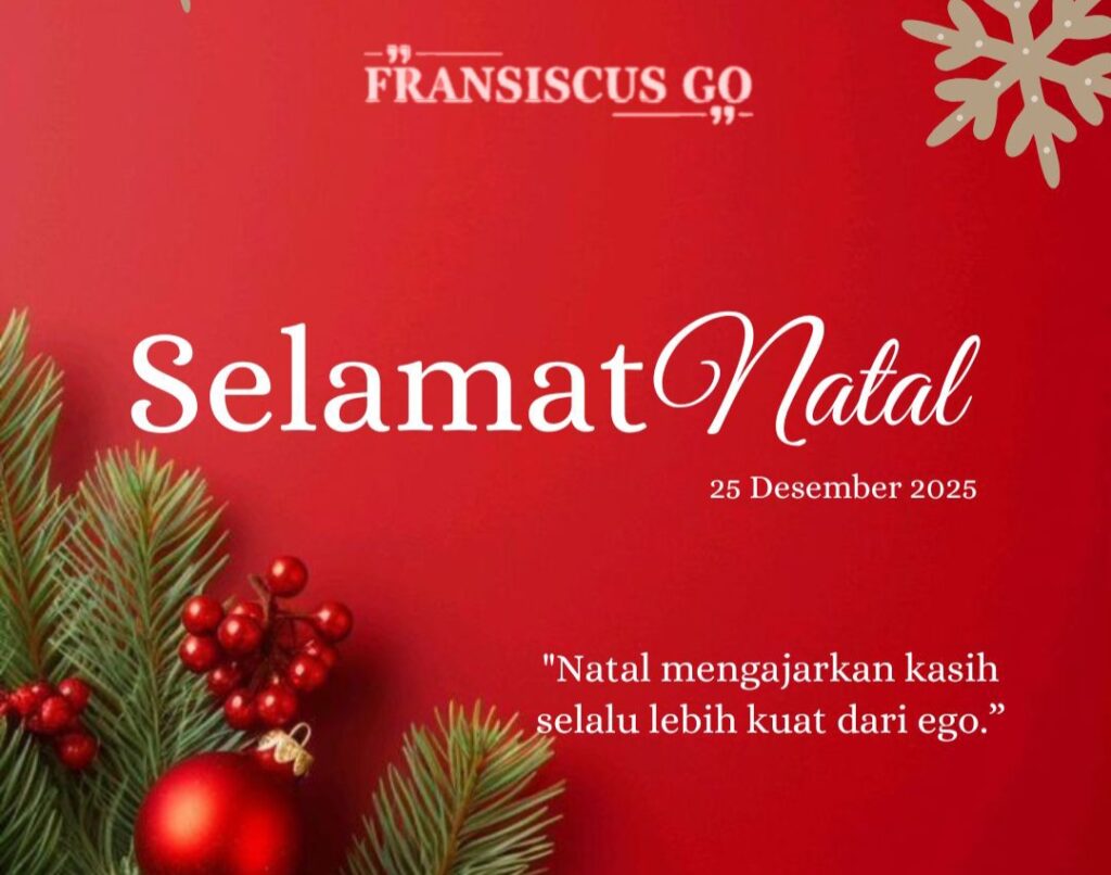 Fransiscus Go: Natal Mengajarkan Kasih yang Mengalahkan Ego