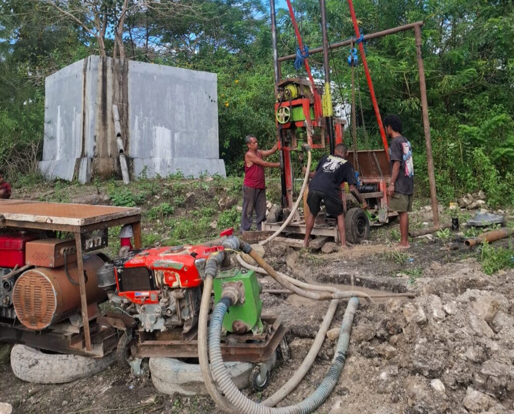 Pengeboran Air di Puskesmas Noebeba Sukses Setelah Pindah Titik, Debit Kecil Jadi Kendala Awal