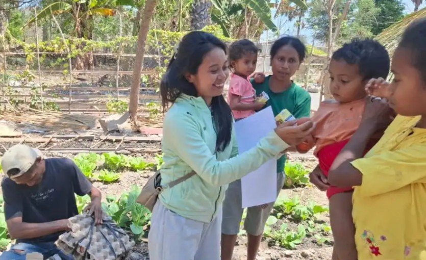 Peduli Ketahanan Pangan dan Pencegahan Stunting, YFMG Dorong Warga Saisana Bangun Dapur Hidup